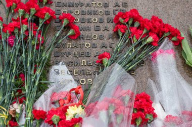 Zafer günü, Anıttaki parkta savaş ve askerlerin gazileri