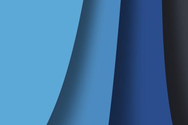 İş biçimi için dalga çizgileri içeren koyu mavi arkaplan şablonu