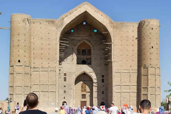 Turkestan Kazakhstan Agustus 2019 Mausoleum Abad Pertengahan Khoja Ahmed Yasawi — Stok Foto