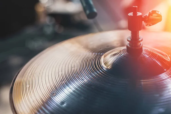 Close up hi hat drum sound — Stock Photo, Image