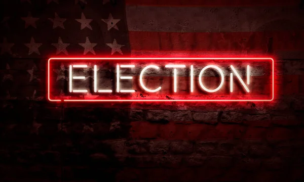 Presidential Election Political Graphic Art Neon Sign Election