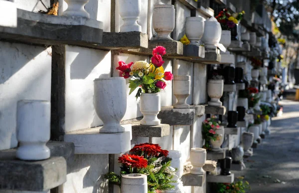 遺骨を墓地の Columbarium ストックフォト