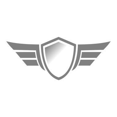 kalkan logo şablonu illüstrasyon