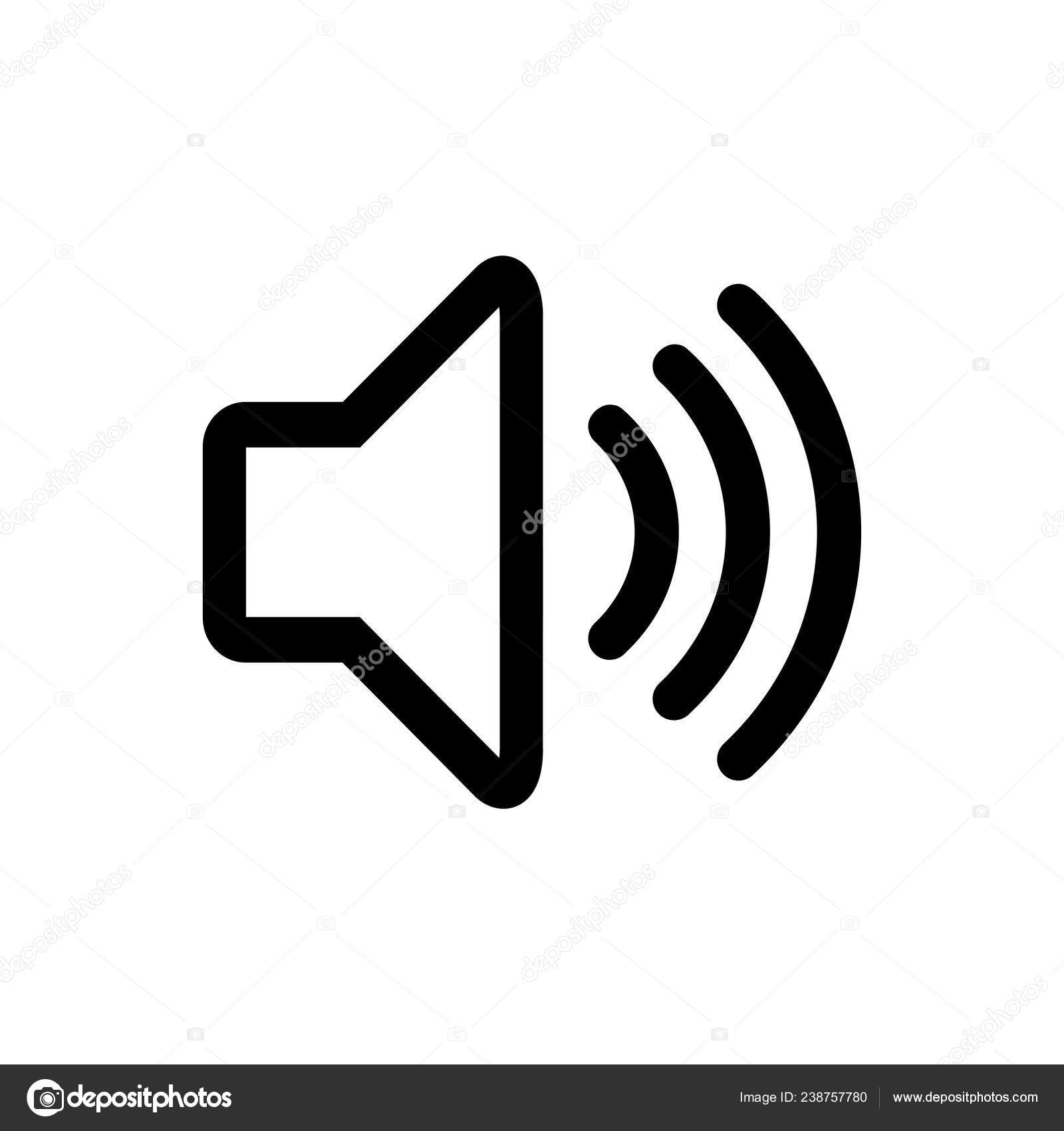 Speaker Icon Vector Volume Icon Loudspeaker Icon Vector Vector Image By C Zo3listic Vector Stock