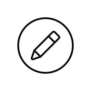 Kalem simgesi. Simge vektörünü düzenle. Simge vektörünü kaydet