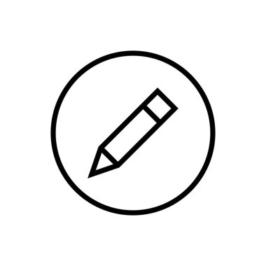 Kalem simgesi. Simge vektörünü düzenle. Simge vektörünü kaydet