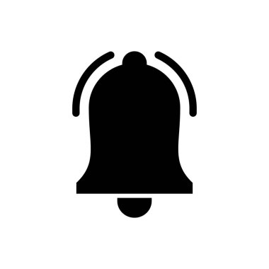 Bell Simgesi vektörü. Web sitenizin tasarımı için bildirim sembolü