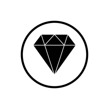 Elmas simgesi. Elmas satırı simgesi. Değerli taş sembolü