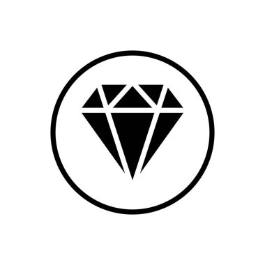 Elmas simgesi. Elmas satırı simgesi. Değerli taş sembolü