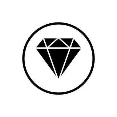 Elmas simgesi. Elmas satırı simgesi. Değerli taş sembolü