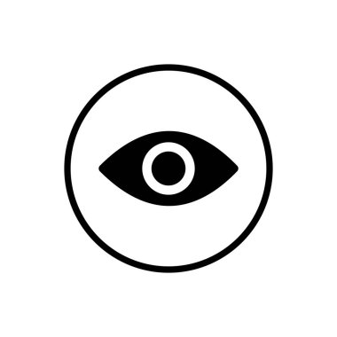 Göz simgesini. Göz ve görme simgesi. Göz vektör simgesi