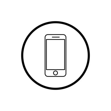 Telefon simge vektör. Simge vektör ara. hareket eden telefon smartphone aygıt Gadget'ı. Telefon simgesi