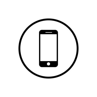 Telefon simge vektör. Simge vektör ara. hareket eden telefon smartphone aygıt Gadget'ı. Telefon simgesi