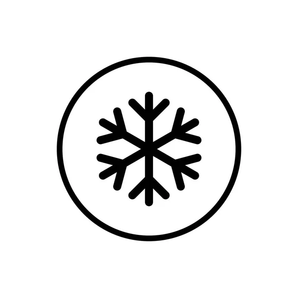 Sneeuwvlok Pictogram Sneeuw Pictogram Geïsoleerd Een Witte Achtergrond Symbool Van — Stockvector