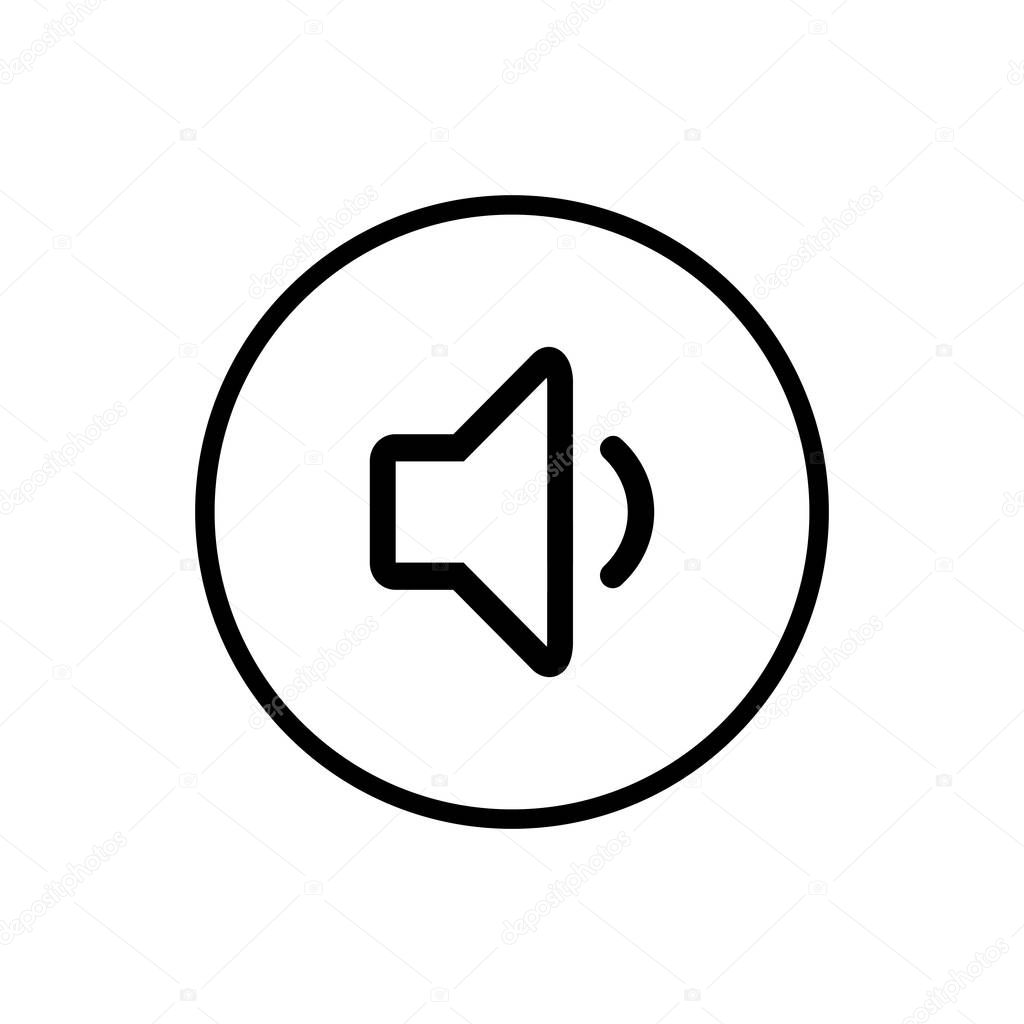Speaker icon vector. Volume icon. Loudspeaker icon vector