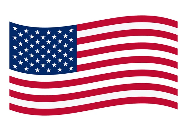 Bandeira Americana Para Dia Independência Estados Unidos América Símbolo Nacional —  Vetores de Stock