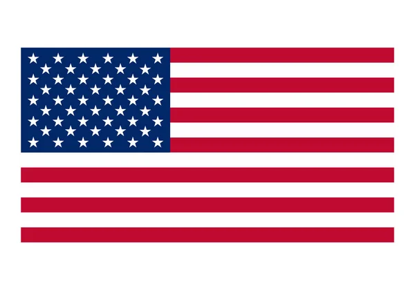 Amerikaanse Vlag Voor Onafhankelijkheidsdag Verenigde Staten Van Amerika Nationaal Symbool — Stockvector