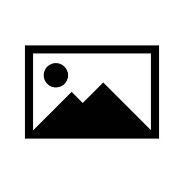 Resim simgesi vektörü. fotoğraf galerisi simgesi vektörü