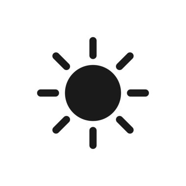 Güneş Simgesi Vektör illüstrasyonu