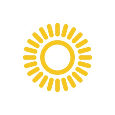 Güneş Simgesi Vektör illüstrasyonu