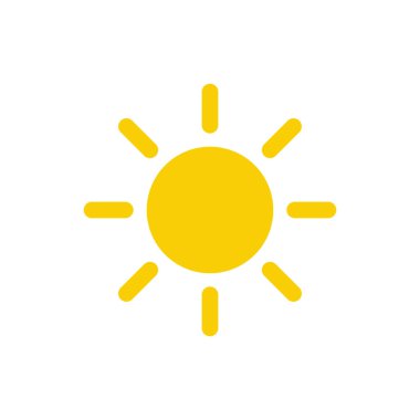 Güneş Simgesi Vektör illüstrasyonu