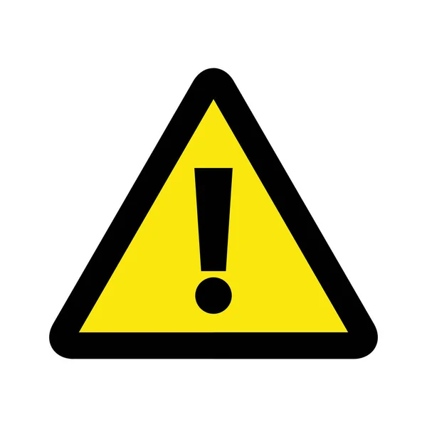 Восклицательный Знак Опасности Знак Знака Внимания Предупреждающий Знак Опасности — стоковый вектор