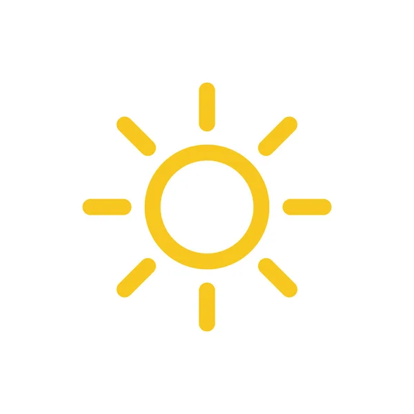 Sun Icon Vector Illustratie — Stockvector