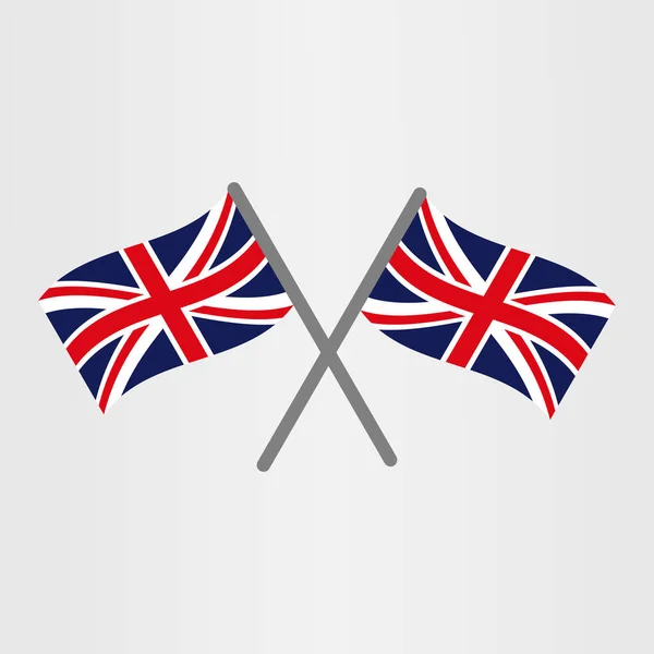 Flagge Großbritanniens Flagge Großbritanniens Britische Flagge Union Jack — Stockvektor