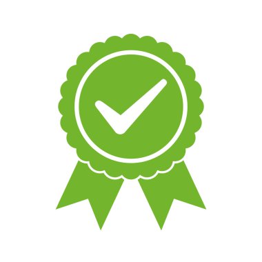 Onaylanmış veya sertifikalı Madalya Simgesi. Onaylanmış bir ikon. Onaylanmış mühür simgesi
