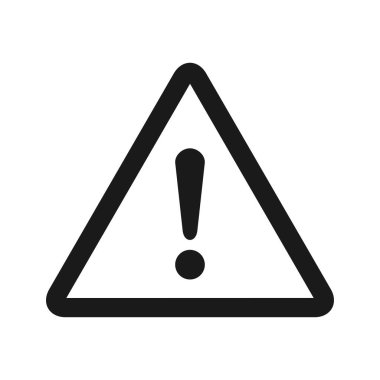 Ünlem tehlike işareti. Dikkat çekme simgesi. Tehlike uyarısı işareti