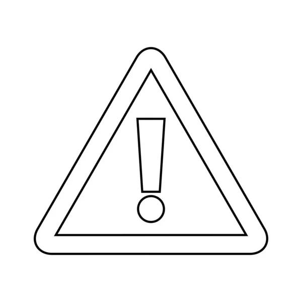 Signe Danger Exclamation Icône Signe Attention Signal Alerte Danger — Image vectorielle