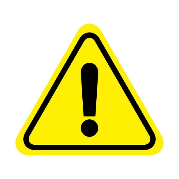 Exclamation Danger Sign Attention Sign Icon Hazard Warning Attention Sign — Stock Vector