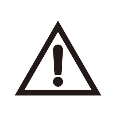 Ünlem tehlike işareti. Dikkat çekme simgesi. Tehlike uyarısı işareti