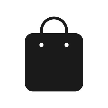 Alışveriş poşeti ikonu. Torba vektör simgesi