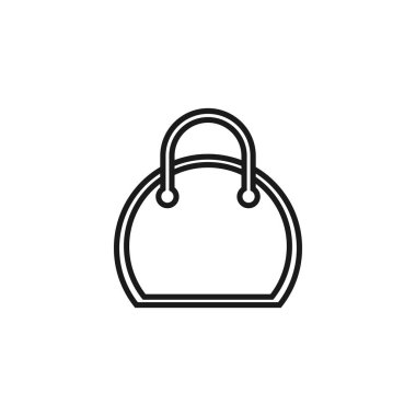Alışveriş poşeti ikonu. Torba vektör simgesi