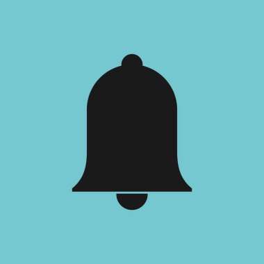 Bell Simgesi vektörü. Web sitenizin tasarımı için bildirim sembolü