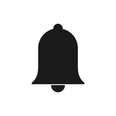 Bell Simgesi vektörü. Web sitenizin tasarımı için bildirim sembolü