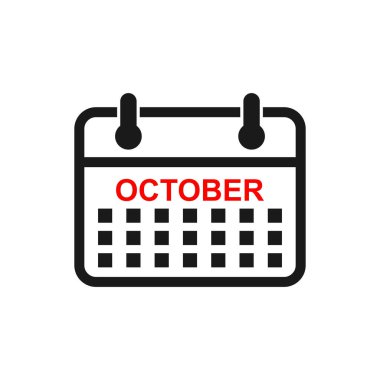 Takvim simgesi vektörü. Takvim sembolü