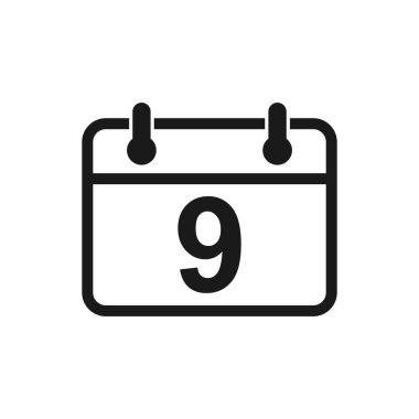 Takvim simgesi vektörü. Takvim sembolü