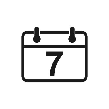 Takvim simgesi vektörü. Takvim sembolü