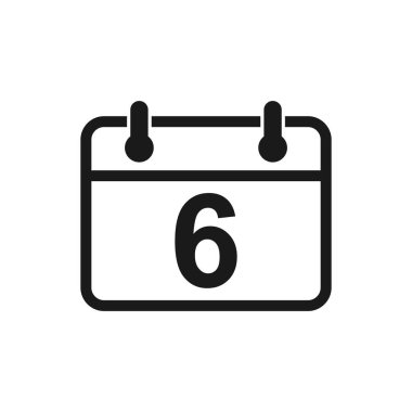 Takvim simgesi vektörü. Takvim sembolü