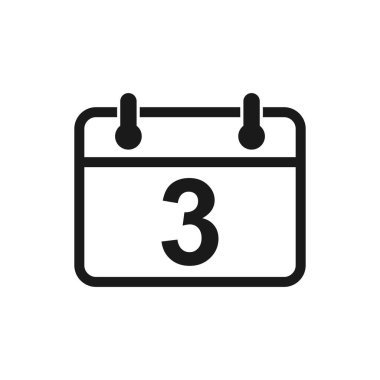 Takvim simgesi vektörü. Takvim sembolü