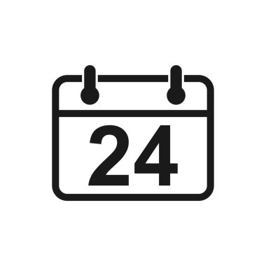 Takvim simgesi vektörü. Takvim sembolü