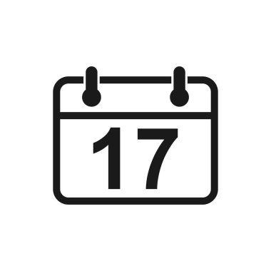 Takvim simgesi vektörü. Takvim sembolü