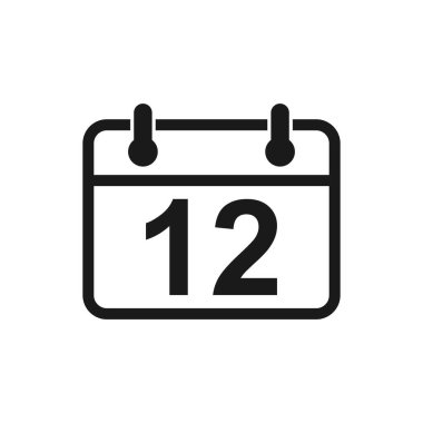 Takvim simgesi vektörü. Takvim sembolü