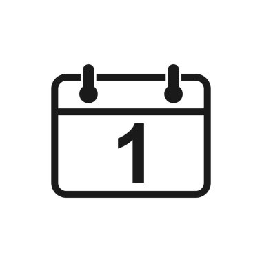 Takvim simgesi vektörü. Takvim sembolü