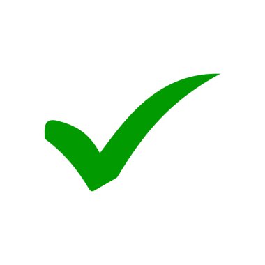 Simge vektörünü kontrol et. İşaret simgesini işaretle. kontrol listesi simgesi