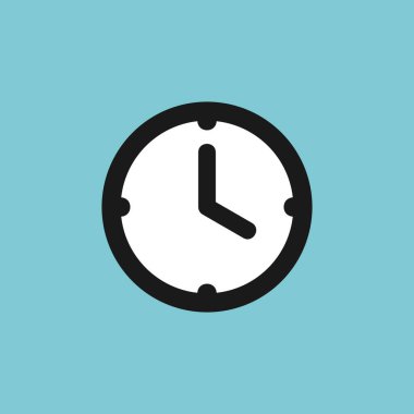 Saat simgeleri. Zaman simgesi vektörü. Saat vektör simgesi