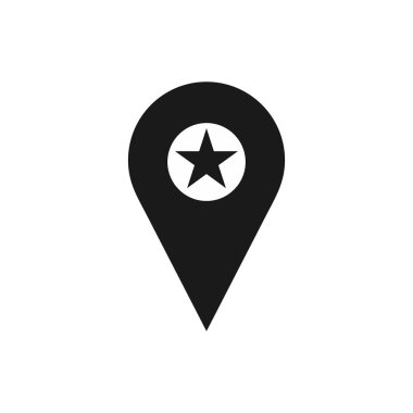 Pin simgesi vektörü. Konum simgesi. Harita işaretleyici simgesi