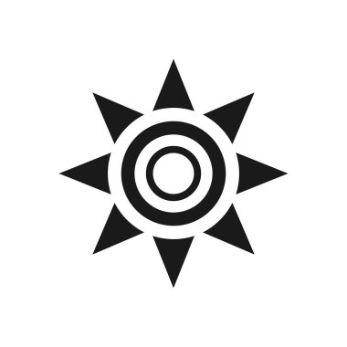 Güneş ikonu vektörü. güneş çizgisi vektör simgesi